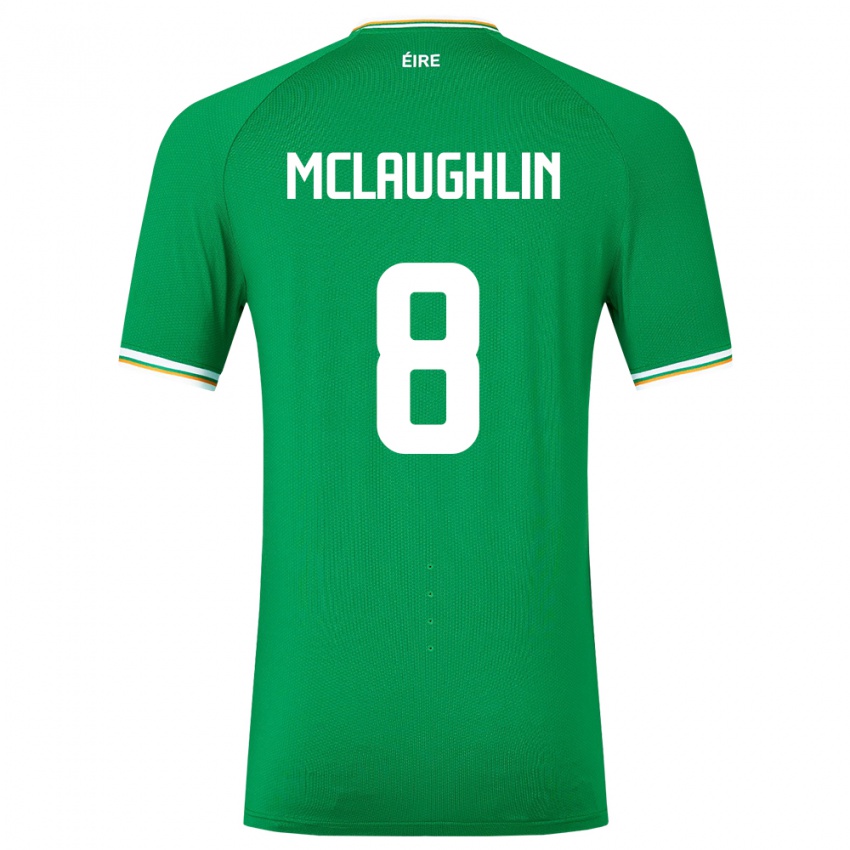 Mulher Camisola Irlanda Roma Mclaughlin #8 Verde Principal 24-26 Camisa Brasil
