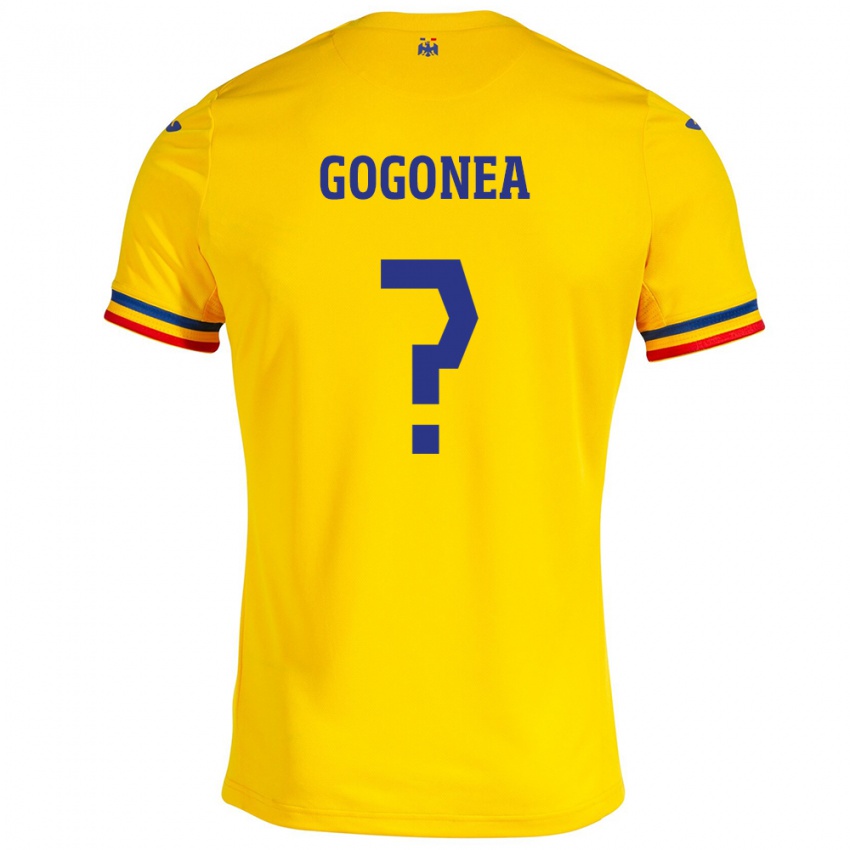 Mulher Camisola Romênia Raul Gogonea #0 Amarelo Principal 24-26 Camisa Brasil