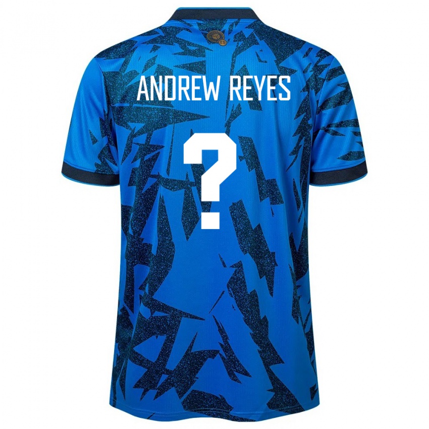 Mulher Camisola El Salvador Andrew Reyes #0 Azul Principal 24-26 Camisa Brasil
