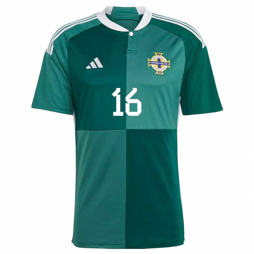 Mulher Camisola Irlanda Do Norte Dylan Stitt #16 Verde Principal 24-26 Camisa Brasil