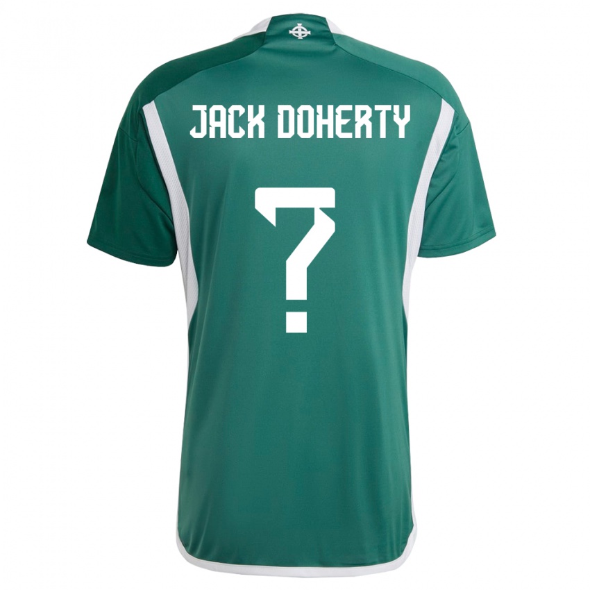 Mulher Camisola Irlanda Do Norte Jack Doherty #0 Verde Principal 24-26 Camisa Brasil