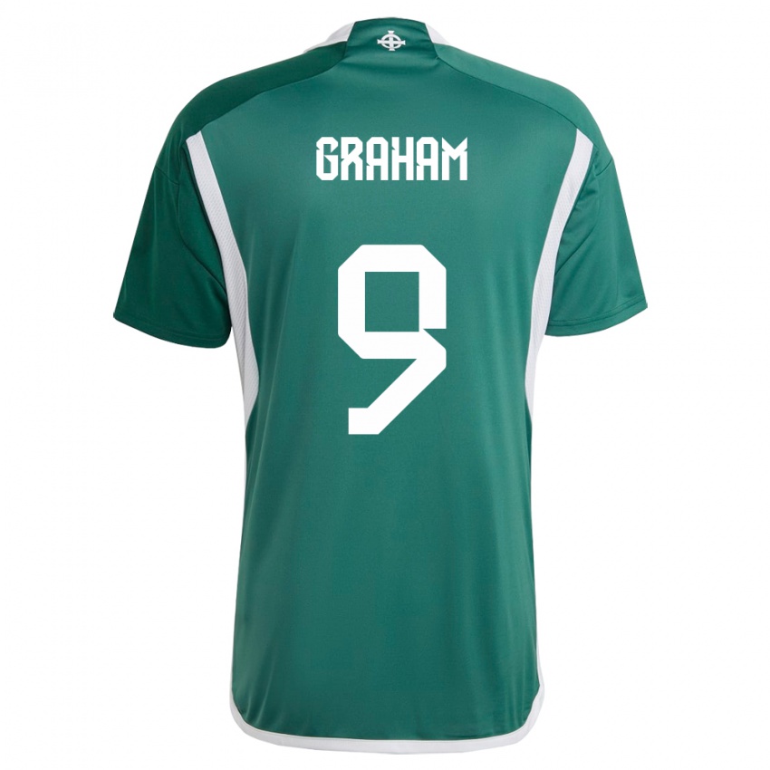 Mulher Camisola Irlanda Do Norte Braiden Graham #9 Verde Principal 24-26 Camisa Brasil