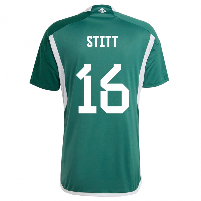 Mulher Camisola Irlanda Do Norte Dylan Stitt #16 Verde Principal 24-26 Camisa Brasil