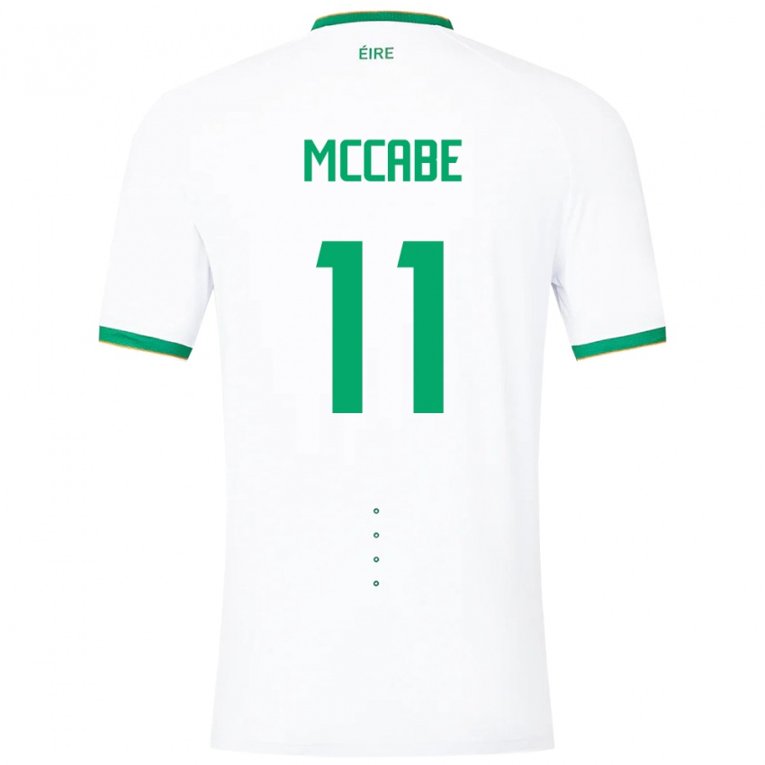 Mulher Camisola Irlanda Katie Mccabe #11 Branco Alternativa 24-26 Camisa Brasil