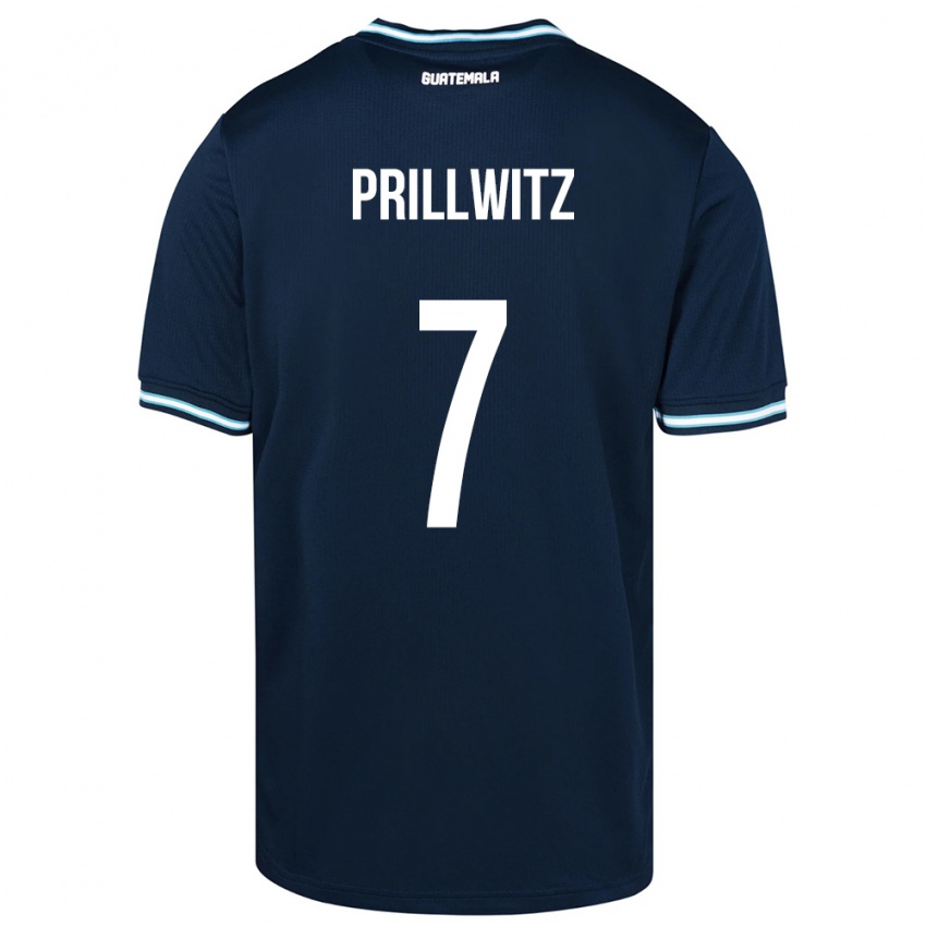 Mulher Camisola Guatemala Héctor Prillwitz #7 Azul Alternativa 24-26 Camisa Brasil