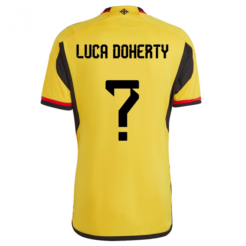 Mulher Camisola Irlanda Do Norte Luca Doherty #0 Branco Alternativa 24-26 Camisa Brasil