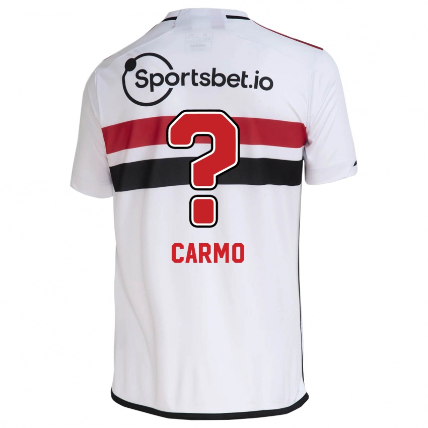 Criança Camisola Henrique Carmo #0 Branco Principal 2023/24 Camisa Brasil