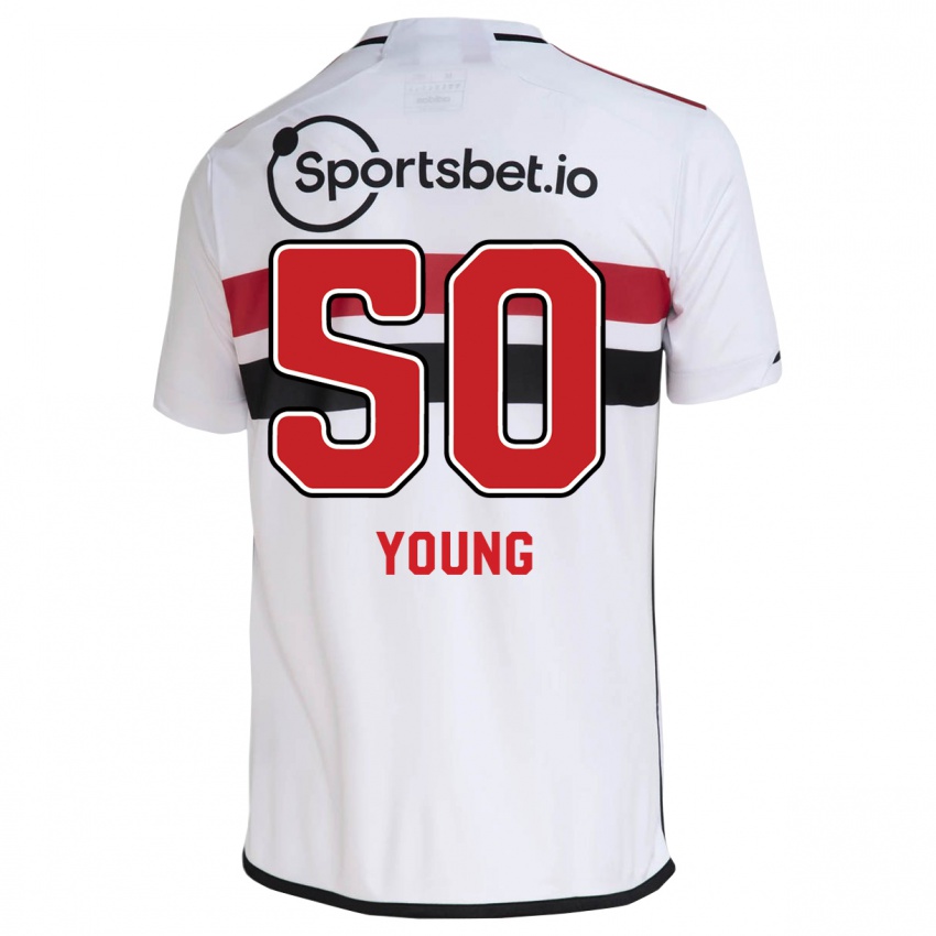 Criança Camisola Young #50 Branco Principal 2023/24 Camisa Brasil