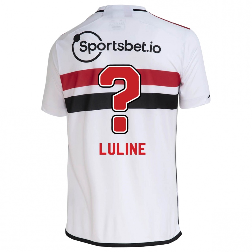 Criança Camisola Jonathan Luline #0 Branco Principal 2023/24 Camisa Brasil