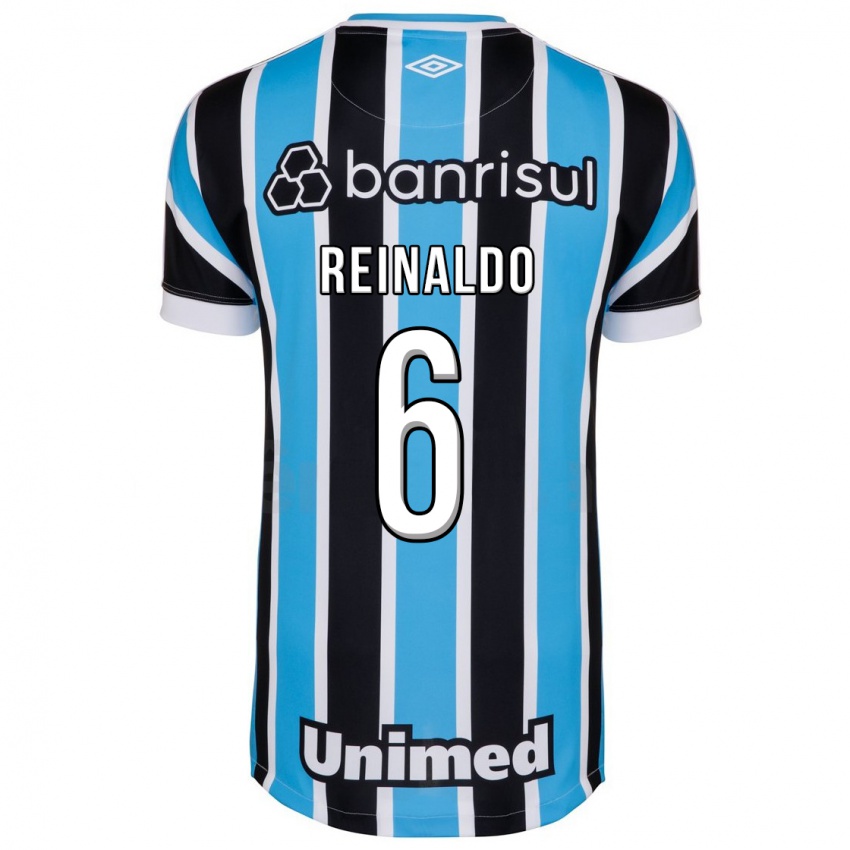Criança Camisola Reinaldo #6 Azul Principal 2023/24 Camisa Brasil