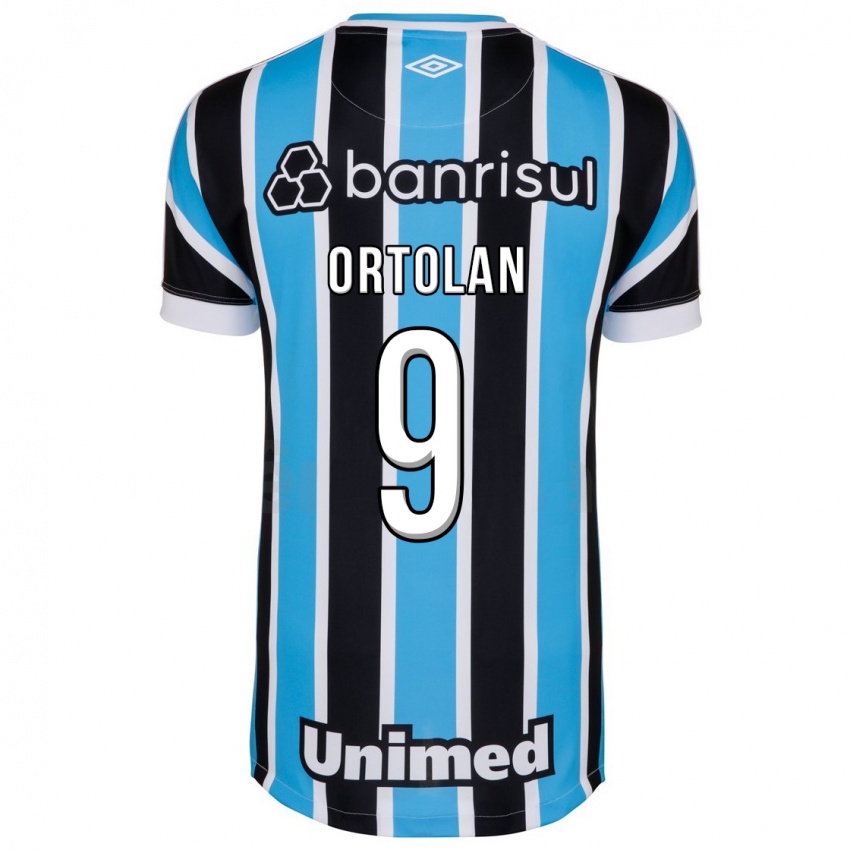 Criança Camisola Dani Ortolan #9 Azul Principal 2023/24 Camisa Brasil