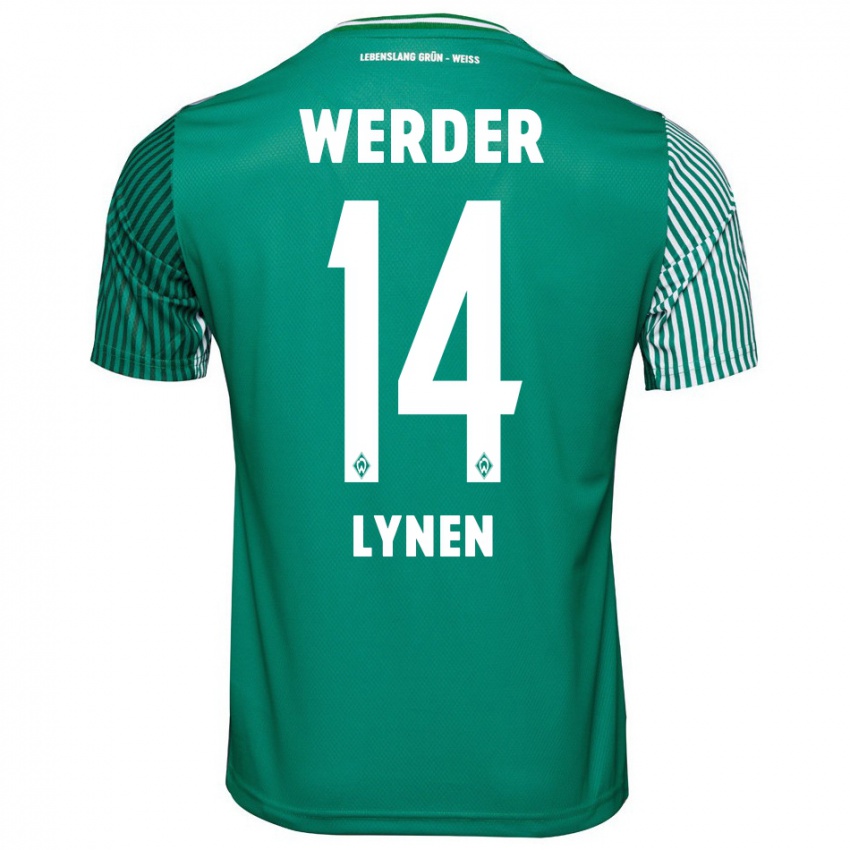 Criança Camisola Senne Lynen #14 Verde Principal 2023/24 Camisa Brasil