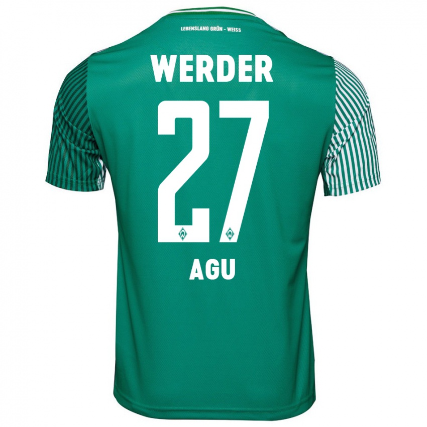 Criança Camisola Felix Agu #27 Verde Principal 2023/24 Camisa Brasil