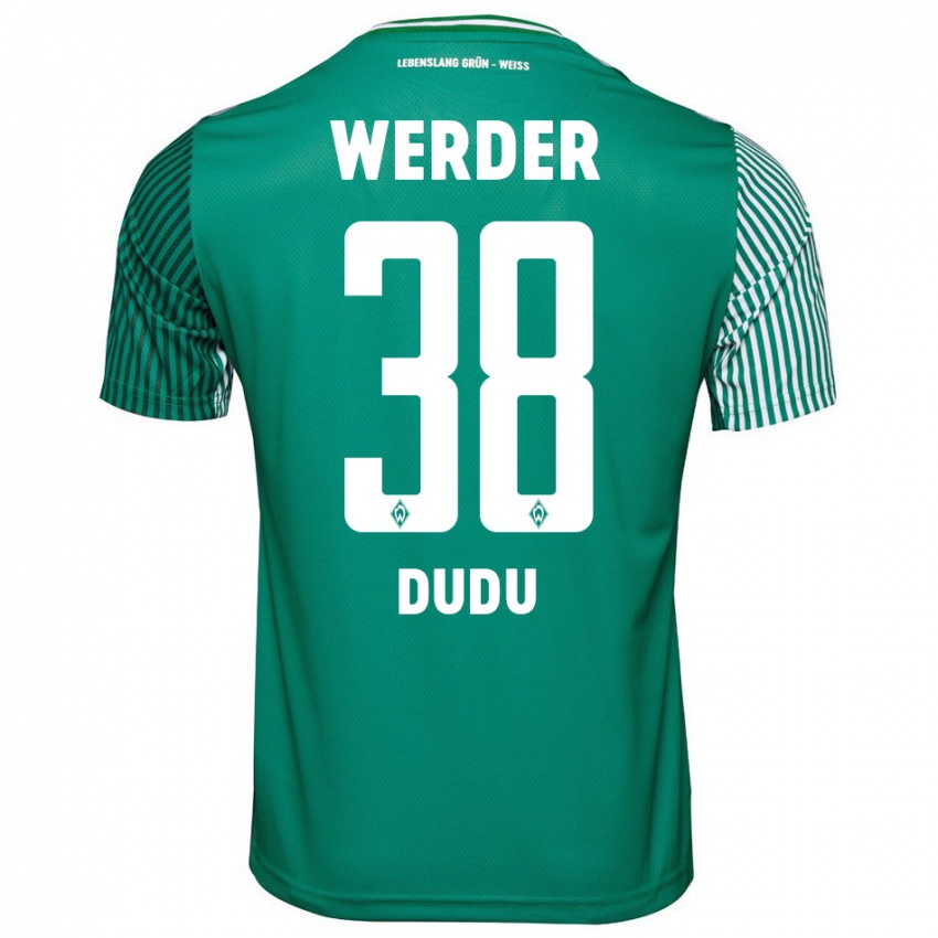 Criança Camisola Dudu #38 Verde Principal 2023/24 Camisa Brasil