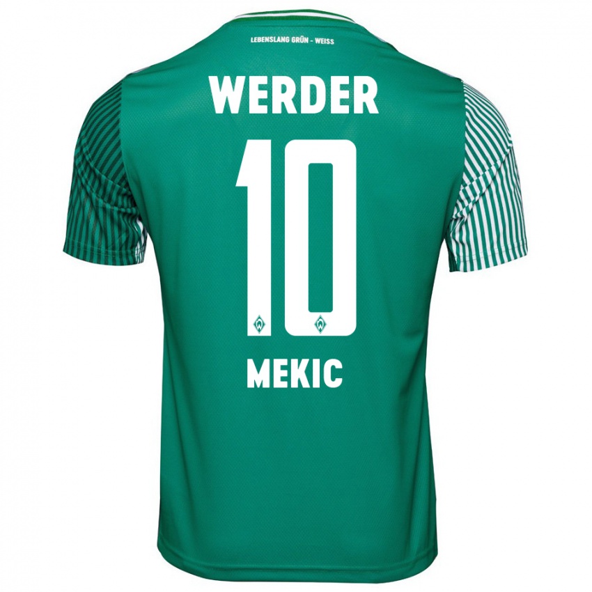 Criança Camisola Elmin Mekic #10 Verde Principal 2023/24 Camisa Brasil