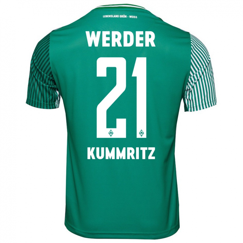 Criança Camisola Liam Kümmritz #21 Verde Principal 2023/24 Camisa Brasil