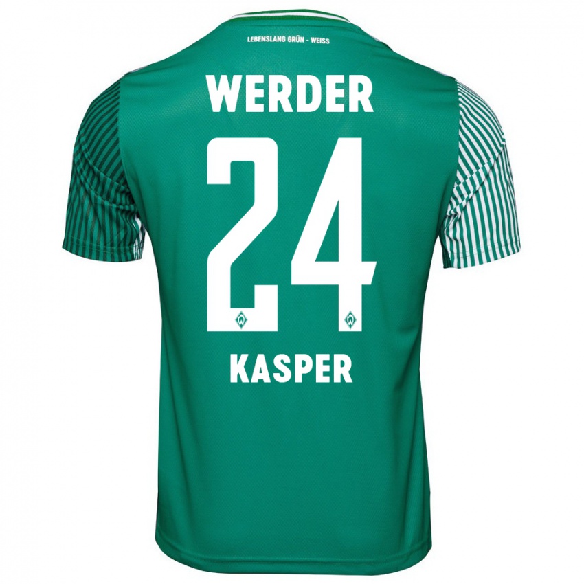 Criança Camisola Dominik Kasper #24 Verde Principal 2023/24 Camisa Brasil