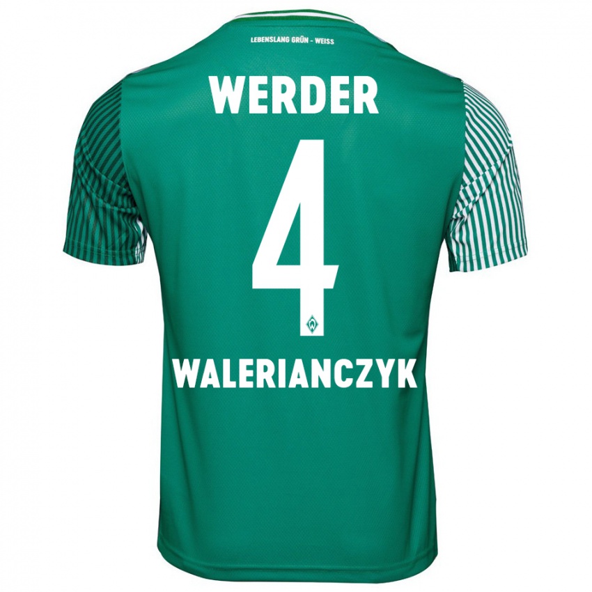 Criança Camisola Dennis Walerianczyk #4 Verde Principal 2023/24 Camisa Brasil