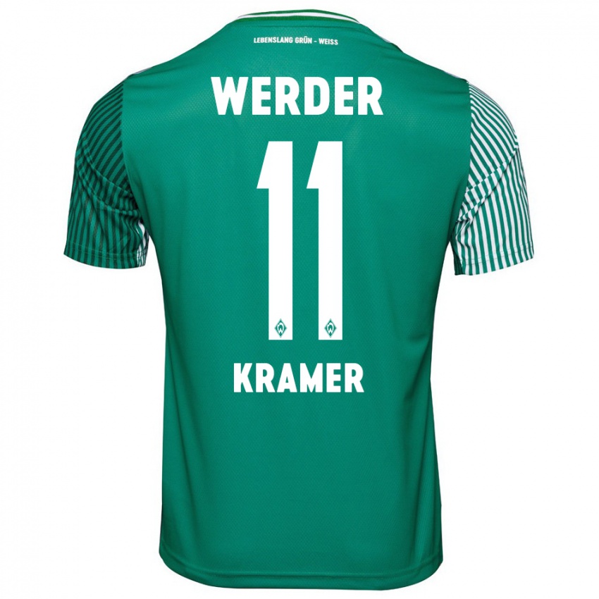 Criança Camisola Levi-Marinus Kramer #11 Verde Principal 2023/24 Camisa Brasil