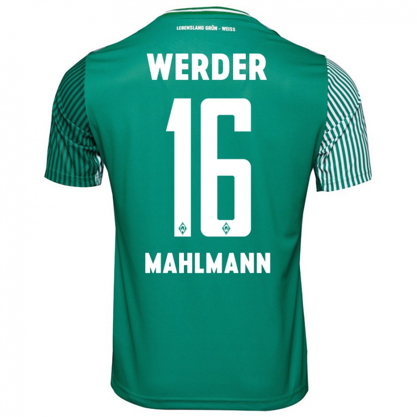 Criança Camisola Justus Mahlmann #16 Verde Principal 2023/24 Camisa Brasil