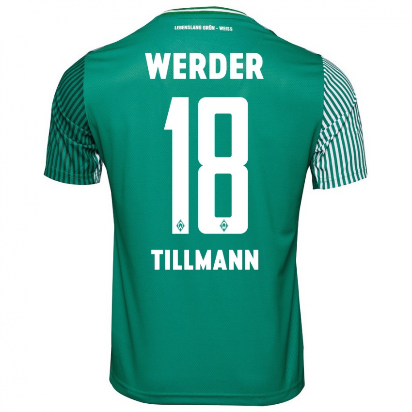 Criança Camisola Felix Tillmann #18 Verde Principal 2023/24 Camisa Brasil
