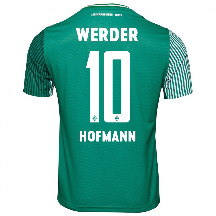 Criança Camisola Justin Hofmann #10 Verde Principal 2023/24 Camisa Brasil