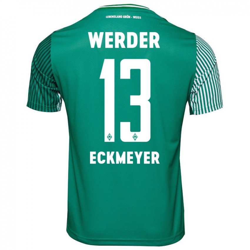 Criança Camisola Tjark Eckmeyer #13 Verde Principal 2023/24 Camisa Brasil