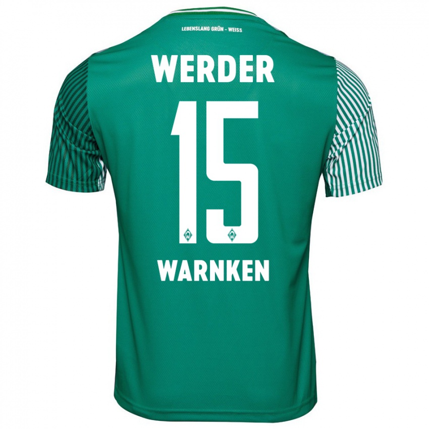 Criança Camisola Jannes Warnken #15 Verde Principal 2023/24 Camisa Brasil