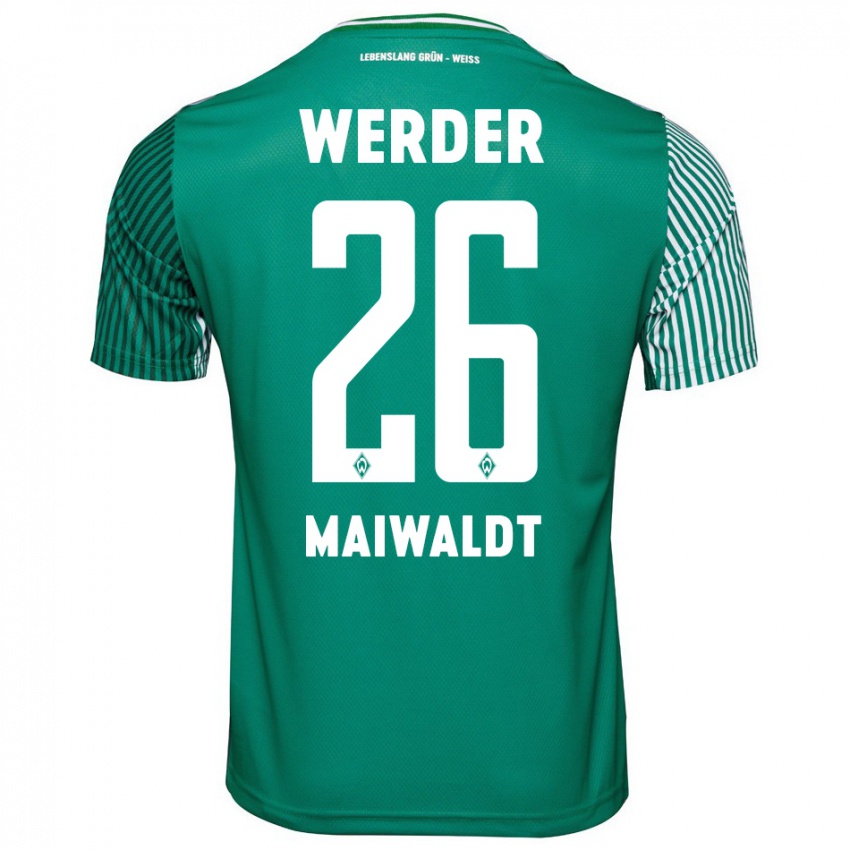 Criança Camisola Julius Maiwaldt #26 Verde Principal 2023/24 Camisa Brasil