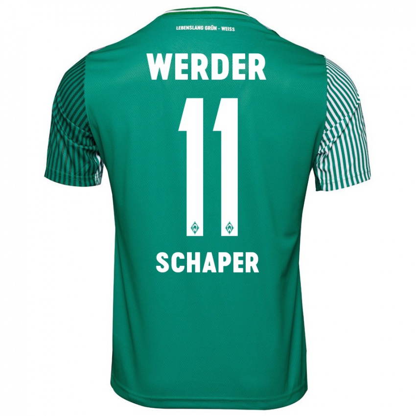 Criança Camisola Wilken Schaper #11 Verde Principal 2023/24 Camisa Brasil