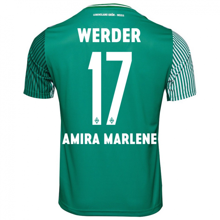 Criança Camisola Amira Marlene Dahl #17 Verde Principal 2023/24 Camisa Brasil