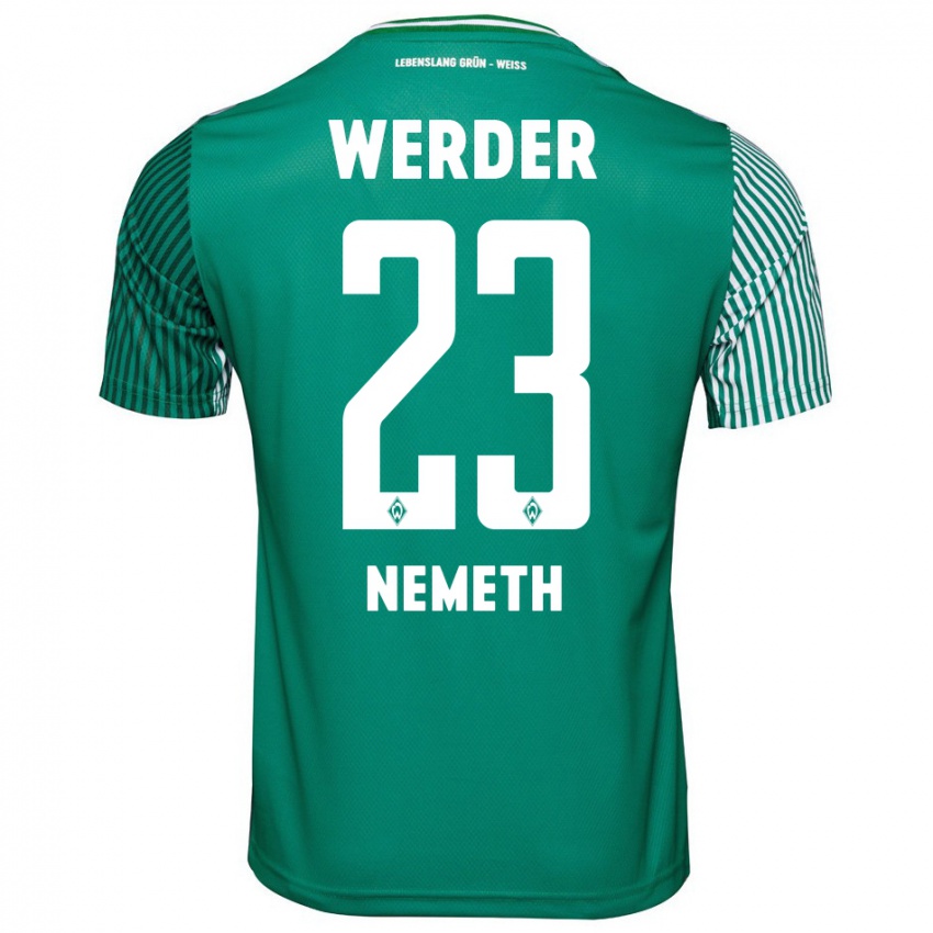 Criança Camisola Hanna Nemeth #23 Verde Principal 2023/24 Camisa Brasil