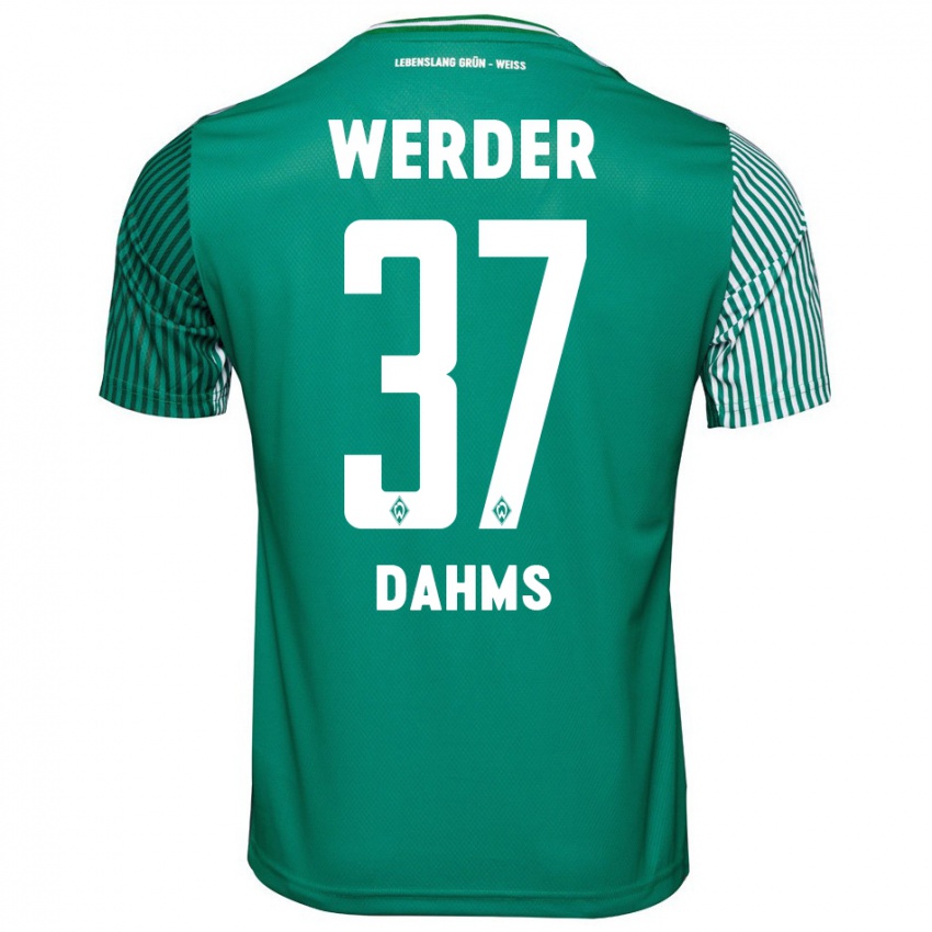 Criança Camisola Lena Dahms #37 Verde Principal 2023/24 Camisa Brasil