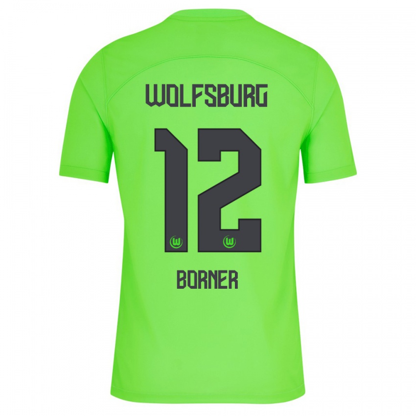 Criança Camisola Benedikt Börner #12 Verde Principal 2023/24 Camisa Brasil