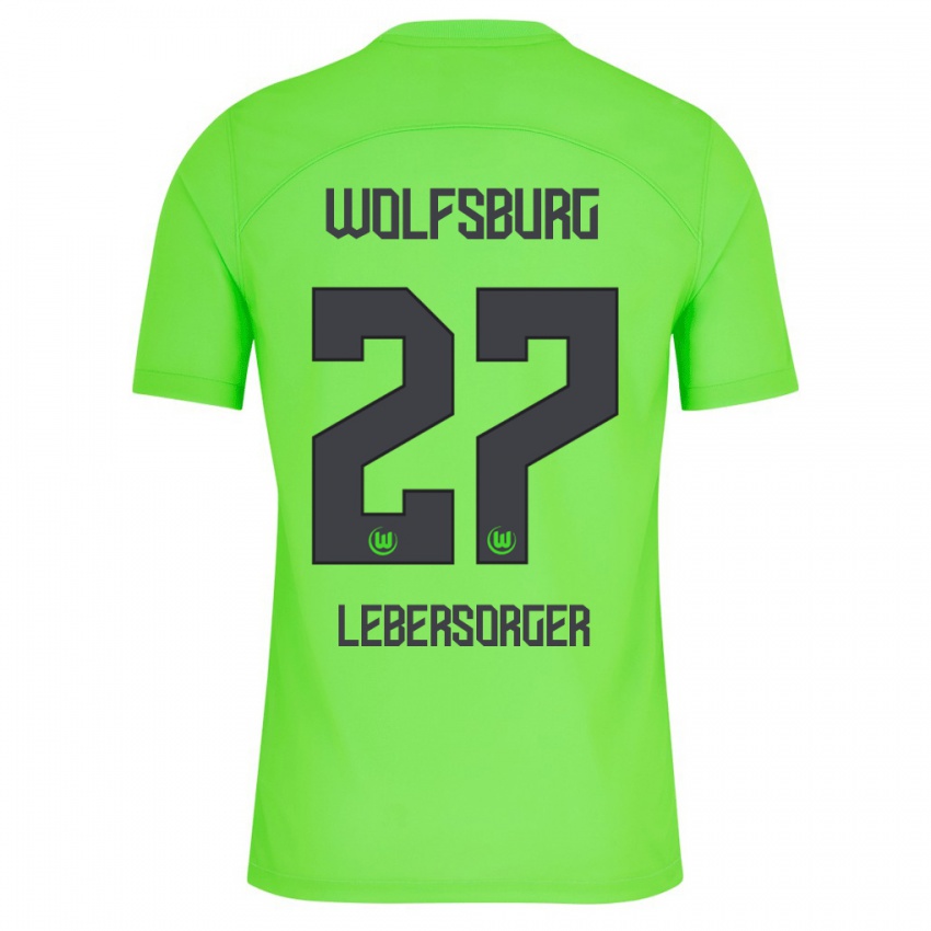 Criança Camisola Kevin Lebersorger #27 Verde Principal 2023/24 Camisa Brasil