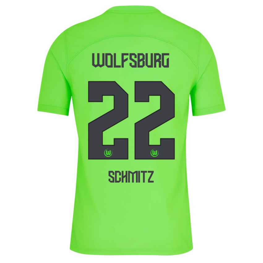 Criança Camisola Lisa Schmitz #22 Verde Principal 2023/24 Camisa Brasil