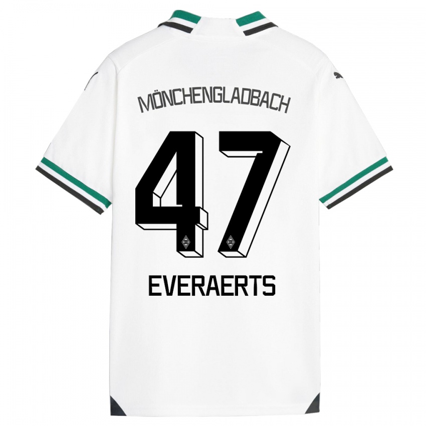Criança Camisola Kim Everaerts #47 Branco Verde Principal 2023/24 Camisa Brasil