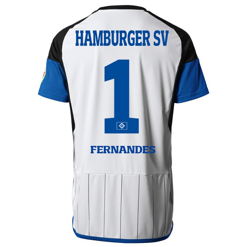 Criança Camisola Daniel Heuer Fernandes #1 Branco Principal 2023/24 Camisa Brasil