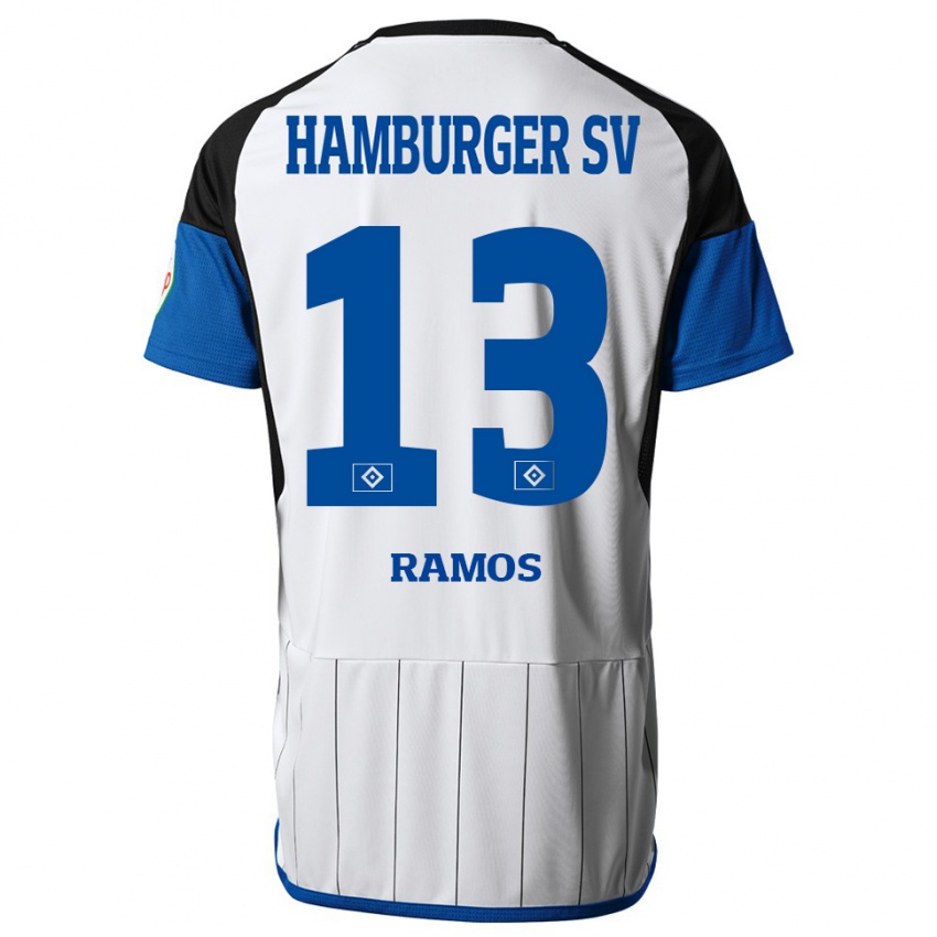 Criança Camisola Guilherme Ramos #13 Branco Principal 2023/24 Camisa Brasil