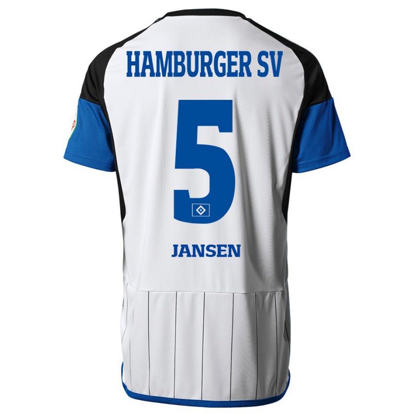 Criança Camisola Marcell Jansen #5 Branco Principal 2023/24 Camisa Brasil