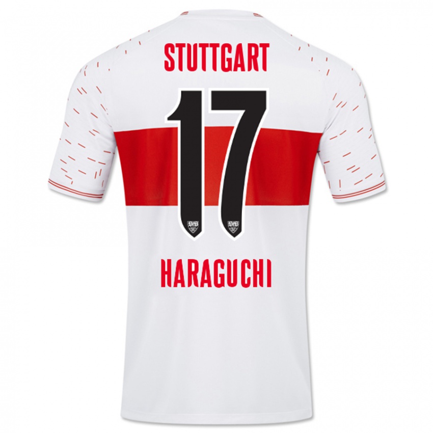 Criança Camisola Genki Haraguchi #17 Branco Principal 2023/24 Camisa Brasil