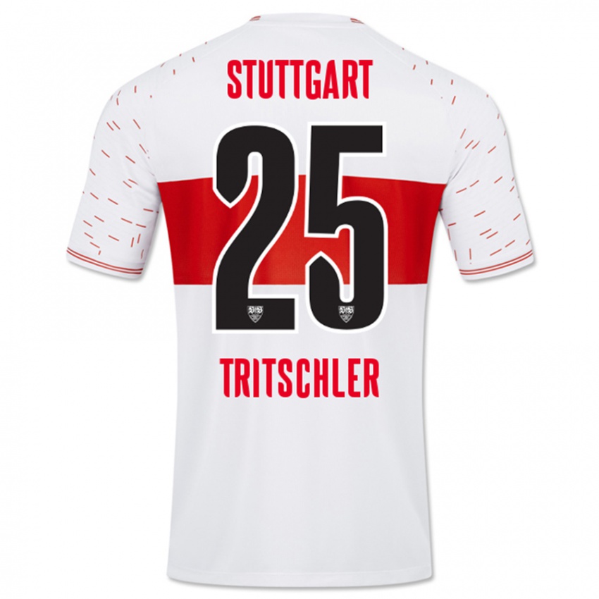 Criança Camisola David Tritschler #25 Branco Principal 2023/24 Camisa Brasil