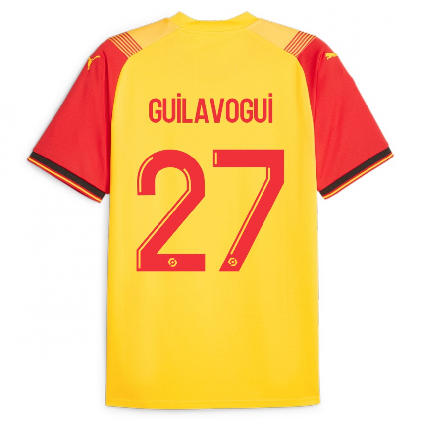 Criança Camisola Morgan Guilavogui #27 Amarelo Principal 2023/24 Camisa Brasil