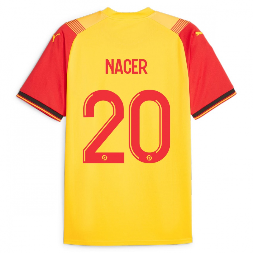 Criança Camisola Myriem Nacer #20 Amarelo Principal 2023/24 Camisa Brasil