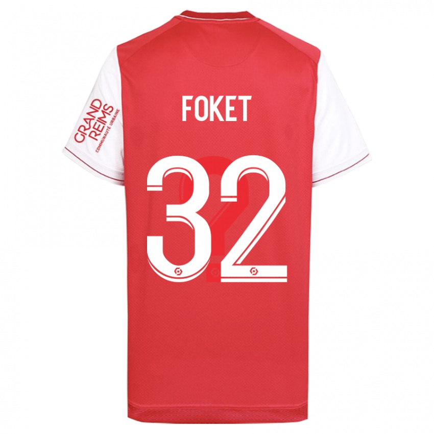 Criança Camisola Thomas Foket #32 Vermelho Principal 2023/24 Camisa Brasil