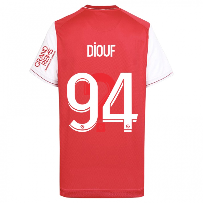 Criança Camisola Yehvann Diouf #94 Vermelho Principal 2023/24 Camisa Brasil