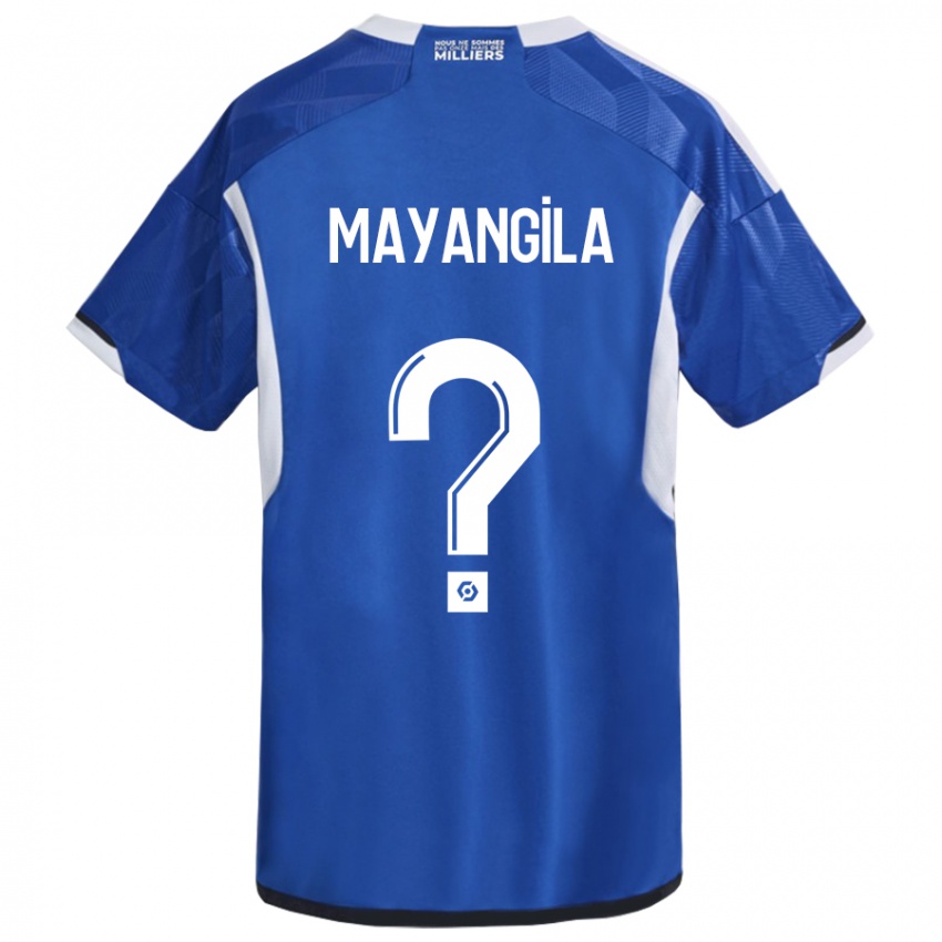 Criança Camisola Ryan Tutu Mayangila #0 Azul Principal 2023/24 Camisa Brasil