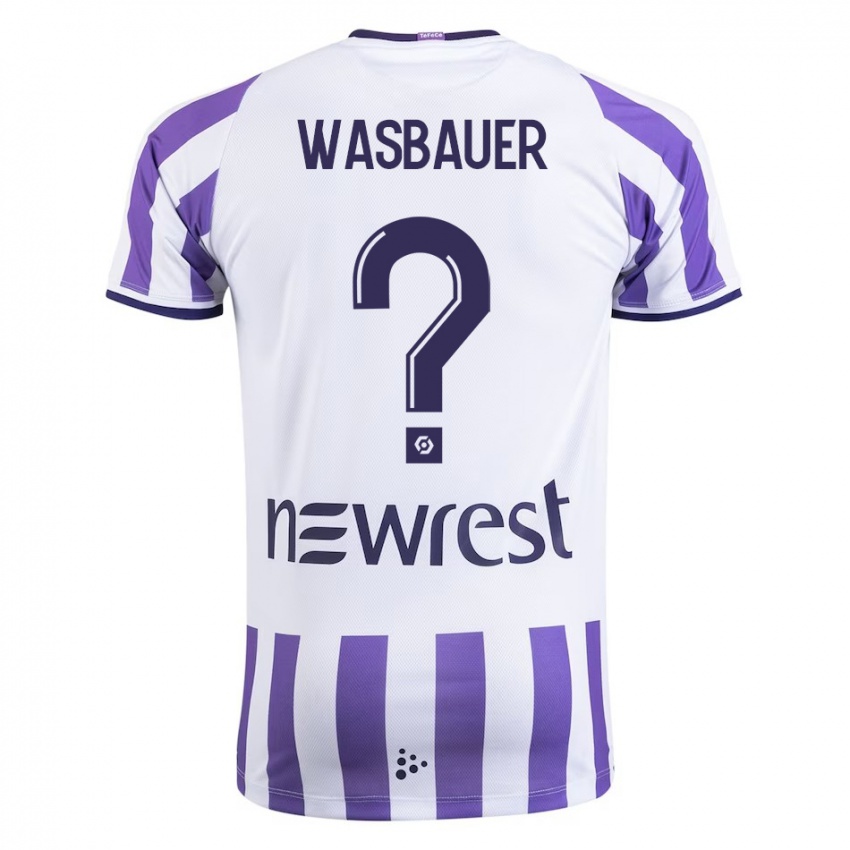 Criança Camisola Nicolas Wasbauer #0 Branco Principal 2023/24 Camisa Brasil