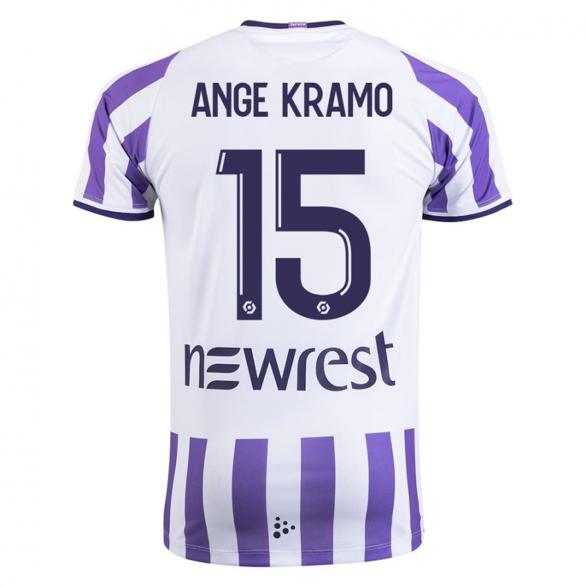 Criança Camisola Marie Ange Kramo #15 Branco Principal 2023/24 Camisa Brasil