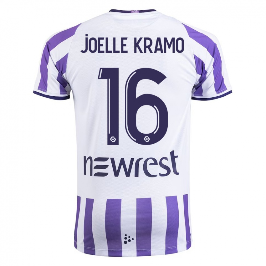 Criança Camisola Marie Joelle Kramo #16 Branco Principal 2023/24 Camisa Brasil